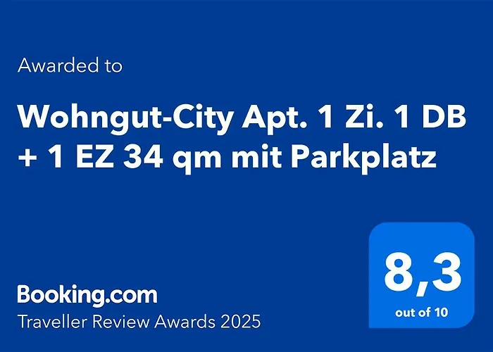 Wohngut-City Apt. 1 Zi. 1 Db + 1 Ez 34 Qm Mit Parkplatz